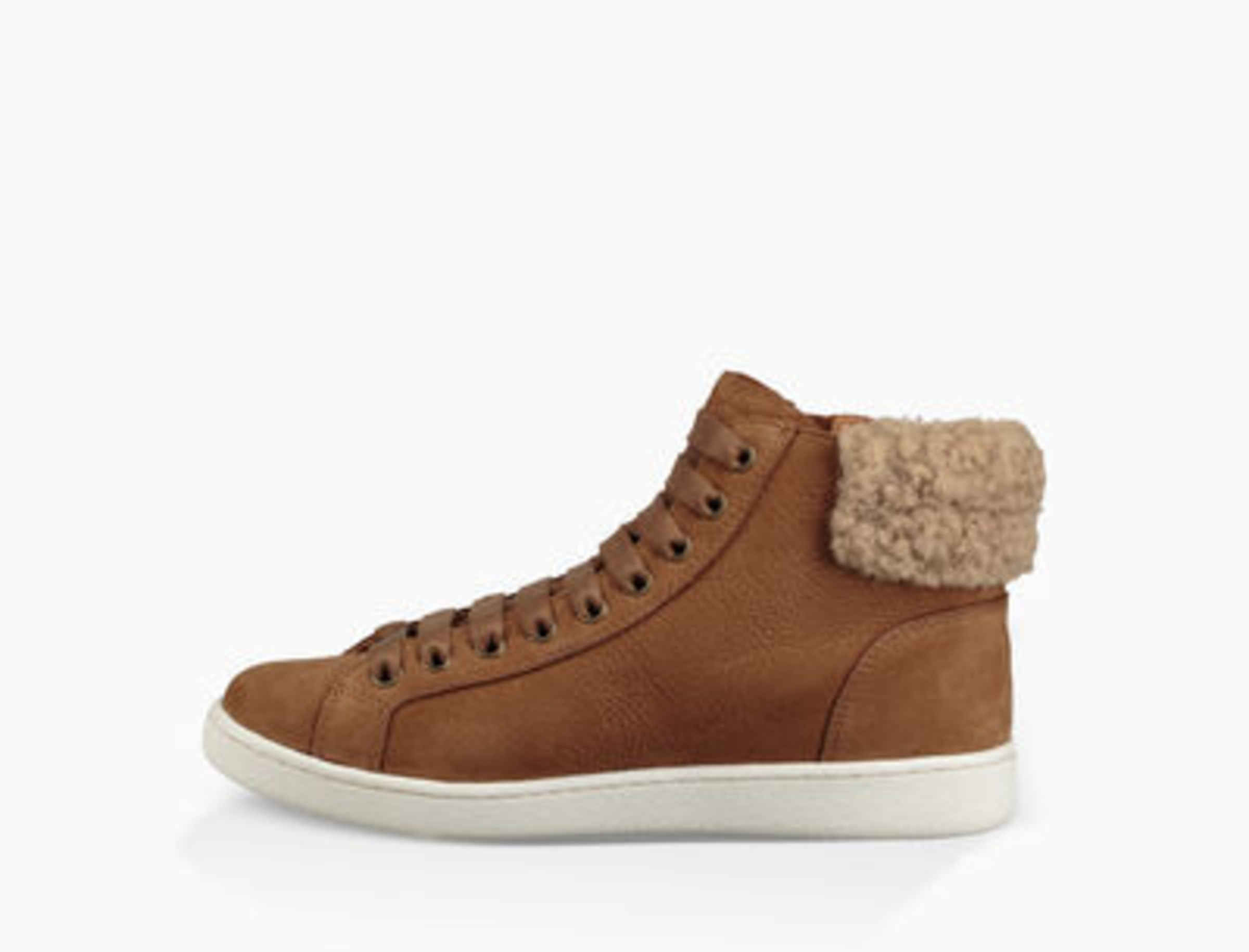 Ugg olive high top sneaker chestnut top